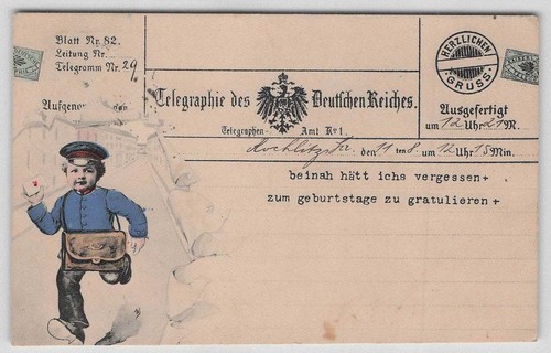 Ansichtskarte telegraphie des - ansichtskarte,