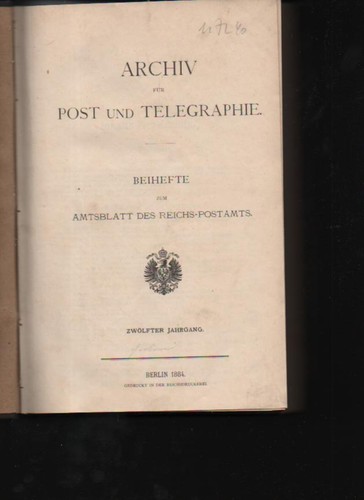 Archiv für post und - (n7240),