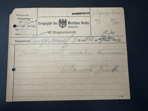 Deutsches reich telegramm - deutsches,