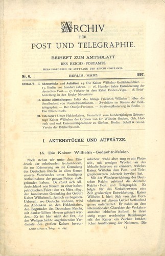 Archiv für post - post, und
