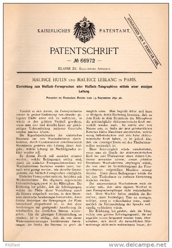 Original patentschrift m - original,