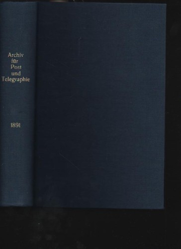 Archiv für post und - (n7252),