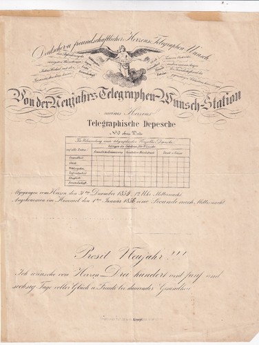 Telegraphie depesche - depesche,