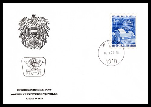 österreich fdc 1974 wien - fdc,