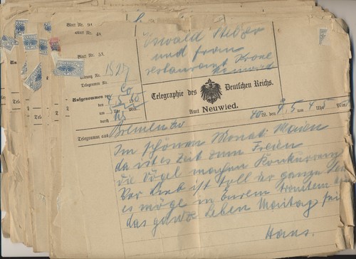 Neuwied 22x telegramm 1910 - telegramm,